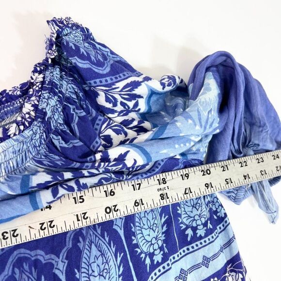 Hale Bob Womens Multicolor Floral Boat Neck 3/4 Sleeve Pullover Blouse Top Sz S - Picture 9 of 10